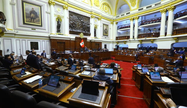 LECHUCEROS. Pleno se quedó hasta altas horas de la noche y se esperaba aún que entren a la controversial propuesta. (Foto: Congreso)