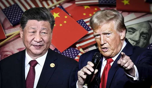 China busca colaborar con Estados Unidos para gestionar diferencias y fomentar relaciones comerciales equilibradas, ante las medidas económicas de Donald Trump que generan incertidumbre. Foto: composición LR/AFP