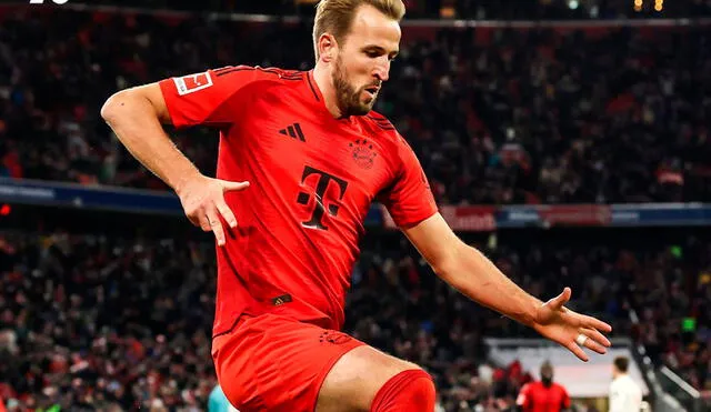 Harry Kane es el goleador de Bayern Munich en la temporada. Foto: difusión.