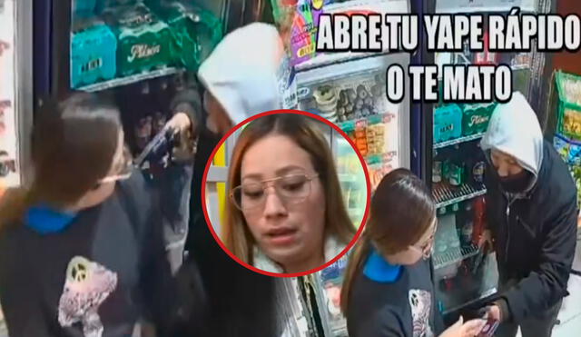 Con un arma en mano, el delincuente transfirió el dinero de su víctima a otra cuenta que está bajo el nombre de  Maryrelys Bravo/Composición LR/Foto: ATV