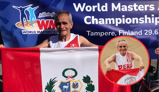 El amor y recuerdo a su esposa lo llevó a tenerla en cada paso de su vida. Foto: composición LR/Federación Peruana de Atletismo