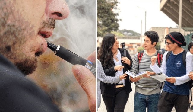 El consumo excesivo de cigarrillos electrónicos puede comprometer la salud de las personas de la misma manera que los cigarros tradicionales. Fotos: Andina