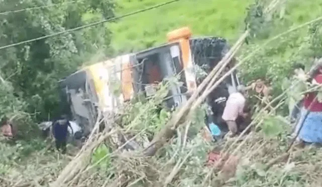 Accidente de tránsito en la carretera Belaúnde Terry deja varios heridos y victimas mortales. Foto: Canal N