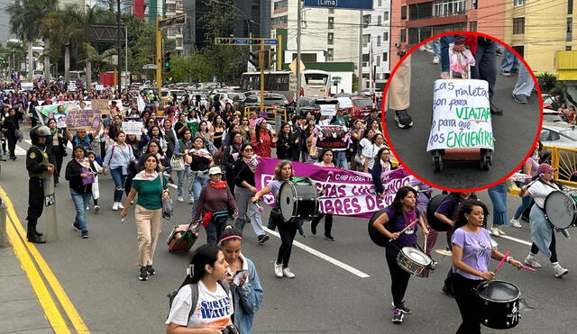 Marcha Nacional contra la violencia de género se lleva a cabo este 23 de noviembre. Foto: composición de Ariana Espinoza/Dayana Huerta/La República