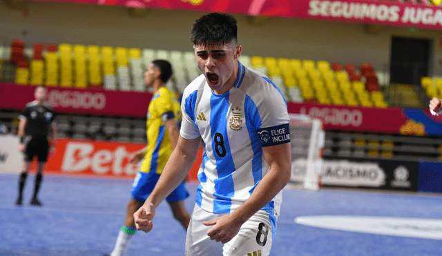 Argentina derrotó a Brasil, que llegaba como vigente campeón del Sudamericano Sub-20 de Futsal. Foto: selección argentina