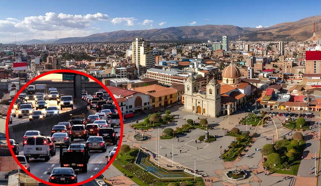 El problema de la congestión vehicular en Perú no se limita únicamente a la capital, Lima. Foto: composición LR