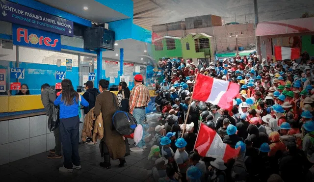 Mineros muestran su rechazo ante la Ley Mape, impulsada por el Ministerio de Energía y Minas (Minem). Foto: Rosario Rojas/Difusión