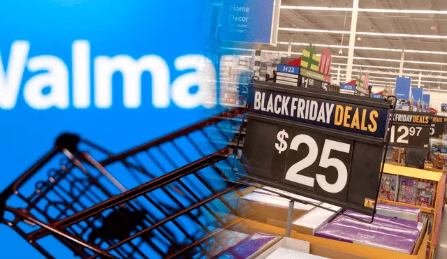 Walmart ofrece grandes descuentos a todos los ciudadanos estadounidenses con el Black Friday. Foto: Composición LR