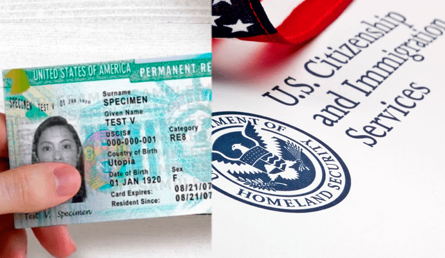 La Green Card es la tarjeta de residencia permanente en EE. UU. y es esencial para que los inmigrantes vivan y trabajen legalmente en el país. Foto: Diario UNO / USCIS