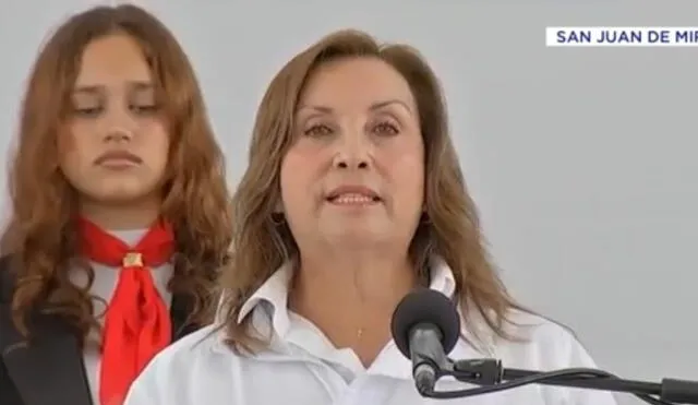 Dina Boluarte no se pronunció sobre la baja aprobación de su Gobierno. Foto: captura de pantalla/Canal N