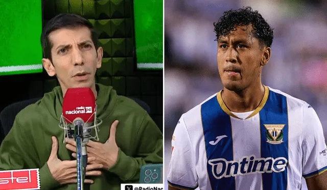 Giancarlo Granda fue muy crítico con Renato Tapia tras su titularidad en la derrota de Leganés contra Real Madrid. Foto: composición LR/captura/Leganés