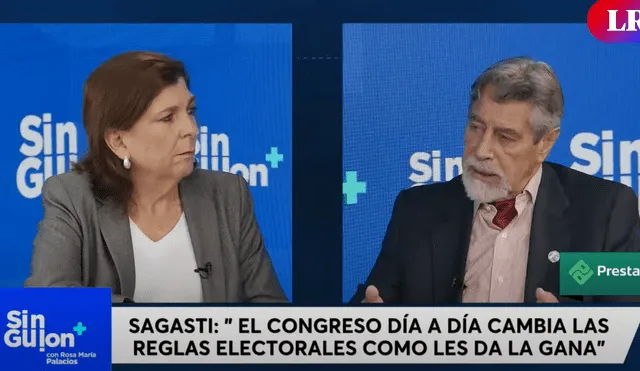 El expresidente Francisco Sagasti criticó al Congreso por alterar las reglas electorales a su conveniencia. | Foto: Sin Guion / LR+.