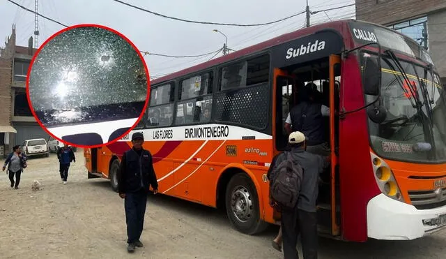 Un bus de la empresa Las Flores de la ruta 57 sufrió un atentado en su trayecto entre Jicamarca y el Callao. Foto: Joel Robles/LR