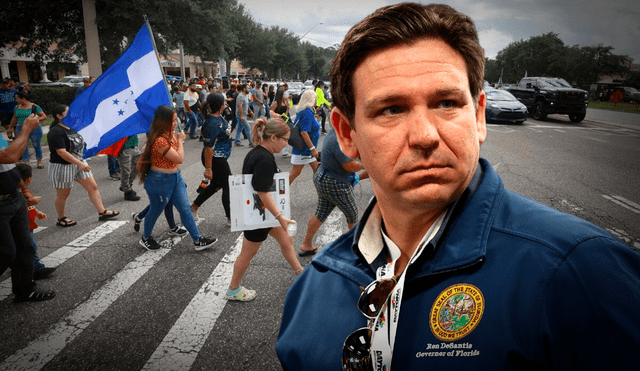 El gobernador de Florida, Ron DeSantis, afirmó que las leyes migratorias se cumplirán. Foto: Composición LR