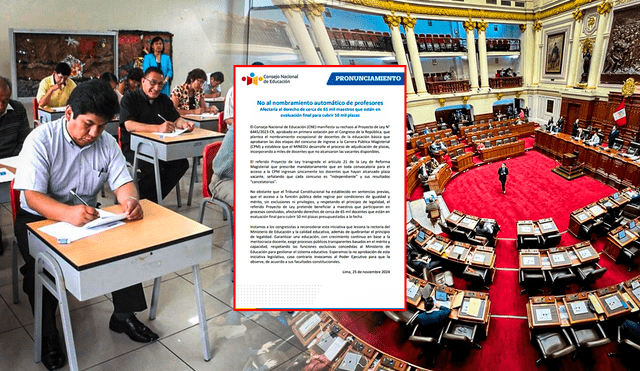 Minedu establece cronograma para concurso de nombramiento docente. Foto: composición de Gerson Cardoso/La República/Andina/Congreso