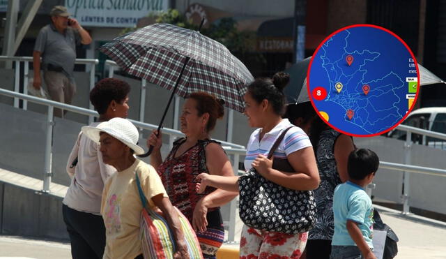 Los niveles de radiación ultravioleta (UV) en Lima han alcanzado cifras alarmantes, con índices de hasta 8 en varios distritos, anticipando una temporada de intenso sol. Foto: Andina/Senamhi