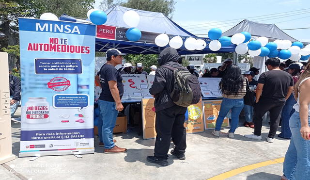 La semana pasada el Minsa realizó actividades para informar sobre la resistencia a los antimicrobianos. Foto: Difusión