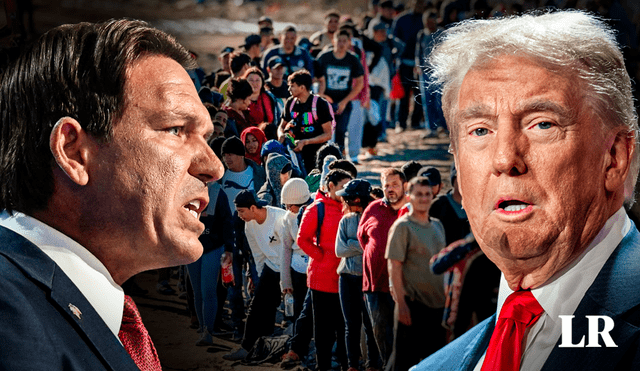 El gobernador Ron DeSantis comentó que las ciudades santuari no tienen autoridad para obstruir las deportaciones masivas de Donald Trump. Foto: composición LR/AFP/CNN