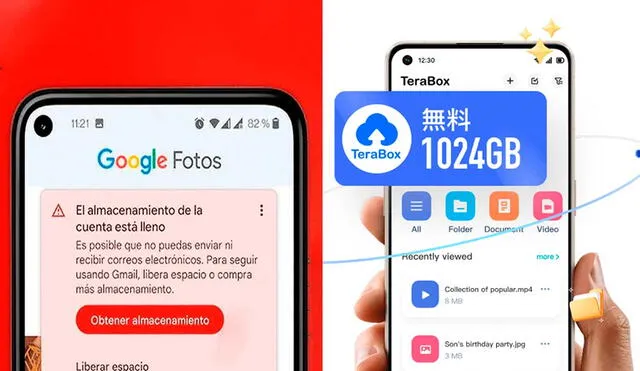 Terabox ofrece 1024 GB gratis a los usuarios. Foto: composición LR