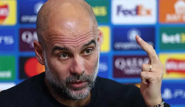 Josep Guardiola lleva seis partidos seguidos sin ganar con el Manchester City. Foto: AFP