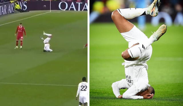 Kylian Mbappé arrancó como titular en el Real Madrid ante Liverpool. Foto: composición ESPN/AFP