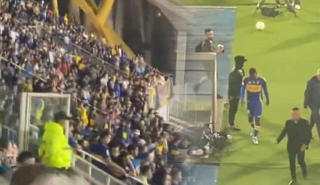 Luis Advíncula fue expulsado al minuto 49 tras una dura falta a Pellegrini en el partido de Boca contra Velez por la Copa Argentina. Foto: composición LR/captura