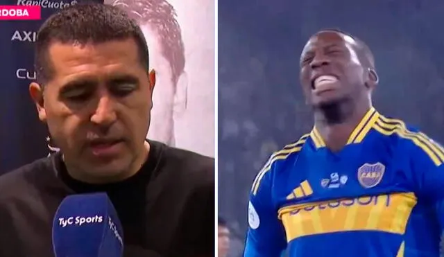 Juan Román Riquelme se refirió a la expulsión que sufrió Luis Advíncula ante Vélez Sarsfield. Foto: captura/TyC Sports