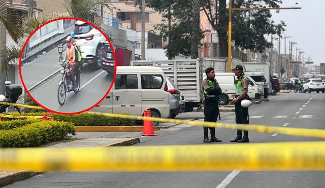 El asalto a un cambista cercano al centro comercial La Rambla en San Borja dejó un policía gravemente herido. Foto: Marcia Chahua/LR/difusión