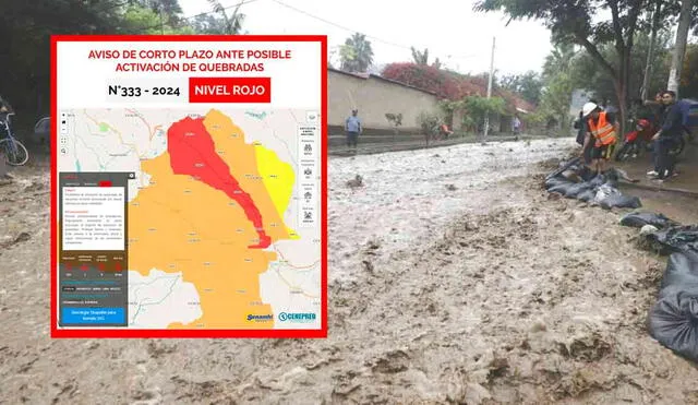 Senamhi indicó que es posible que se registre rápidos flujos de agua y movimientos en masa en quebradas o cuencas pequeñas. Foto: composición LR/Andina