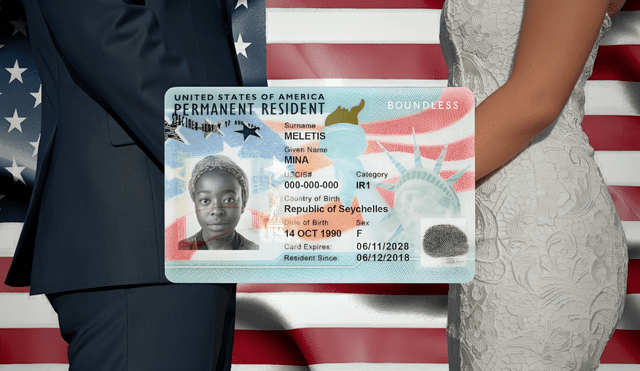 El matrimonio con un ciudadano estadounidense es una vía legítima para que inmigrantes obtengan la Green Card en Estados Unidos, según USCIS. Foto: composición LR/EFE