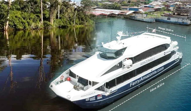 El ferry de la Amazonía tiene 6 paradas, pero incluirá nuevos destinos en los próximos meses. Foto: composición LR/Andina/MTC