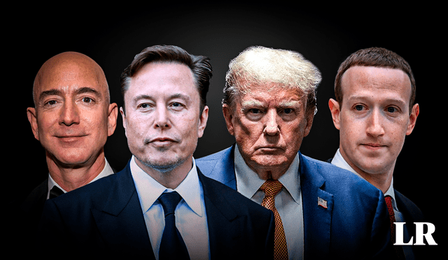 Este acercamiento de Zuckerberg, Bezos y Musk a Trump no es solo una cuestión de amistad personal, sino una jugada política y empresarial. Foto: composición LR/difusión