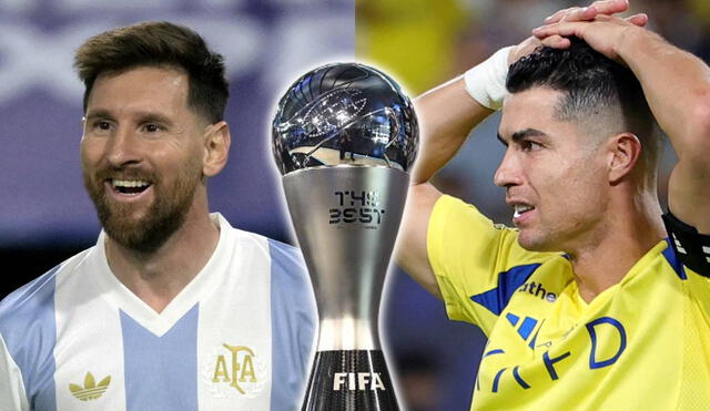 Lionel Messi no podrá competir contra Cristiano Ronaldo en los Premios The Best de la FIFA 2024. Foto: composición LR/AFP