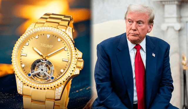 Donald Trump en el ojo de la tormenta, tras fracaso empresarial por línea de relojes | Composición: La República/ AFP