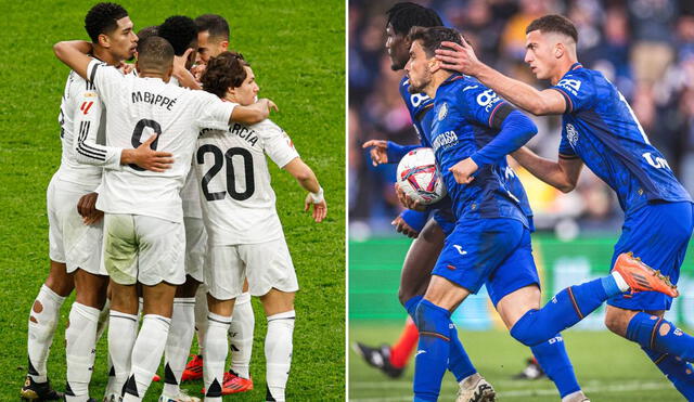 Real Madrid y Getafe jugarán por la jornada 15 de la liga española. Foto: composición LR/Real Madrid C.F./Getafe C.F.