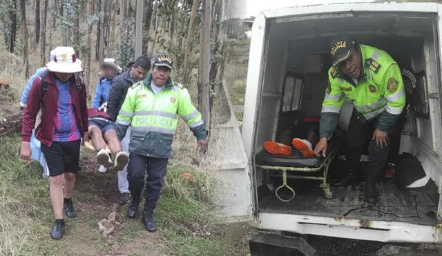 Escolares fueron evacuados de emergencia a establecimientos médicos de Cusco. Foto: composición LR/PNP