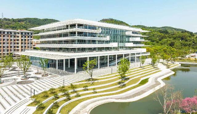 La Universidad Wenzhou-Kean, en China, se posiciona como el campus más bello, según los premios Prix Versailles . Foto: