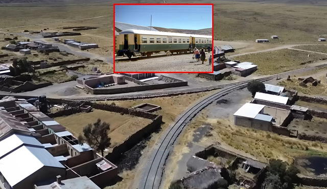 El ferrocarril que atraviesa Pampas de Arrieros, en Arequipa, solía ser una fuente clave de comercio para sus habitantes. Foto: composición LR / captura