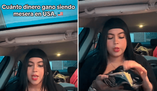 Una joven hondureña declaró que ganó más de 1.000 dólares en una semana en EE.UU. Foto: composición LR/TikTok