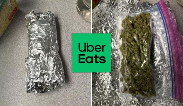 No era un burrito: conductor de Uber Eats descubre que su entrega era marihuana disfrazada. Foto: composición LR / washingtontwppd