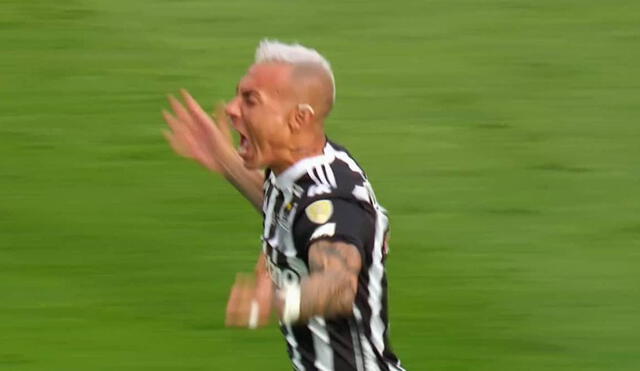 Eduardo Vargas puso el descuento de Atlético Mineiro en la final de la Copa Libertadores. Foto: captura/ESPN