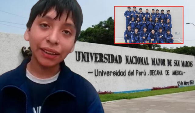 Joaquín Tito, otros 20 estudiantes del colegio de El Agustino lograron ingresar a la UNMSM. Foto: composición LR/ El Popular/UNMSM