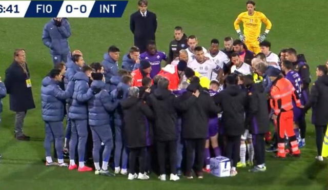 Inter de Milan y Fiorentina jugaban por la fecha 14 de la Serie A de Italia. Foto: captura de X