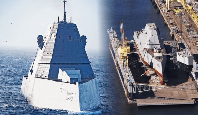 El USS Zumwalt, diseñado inicialmente para apoyo terrestre, se convierte en el primer buque hipersónico del mundo, equipado con misiles que superan Mach 5. Foto: Warzone/FoxNews