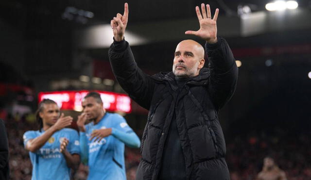 Tras la derrota ante Liverpool, Pep Guardiola registra 7 partidos sin ganar por primera vez en su carrera como DT. Foto: difusión