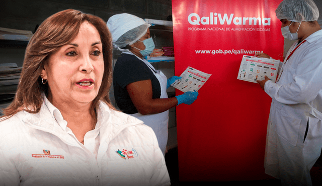 Presidencia negó vínculo de Dina Boluarte con la empresa Frigoinca, implicada en una red de corrupción del programa Qali Warma y en la entrega de alimentos en mal estado.| Composición: Ariana Espinoza/La República.