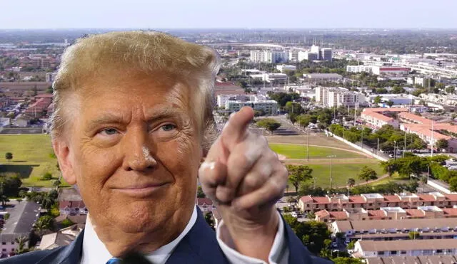 La ciudad de Hialeah, en Florida, está trabajando para renombrar la antigua Palm Avenue como "President Donald J. Trump Avenue". Foto: composición LR/ CNN