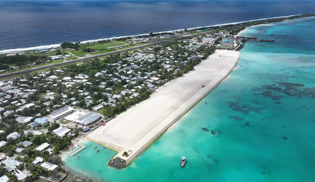 El principal problema del país miembro de la ONU con menor número de habitantes es su altura respecto al nivel del mar. Foto: Benar News.