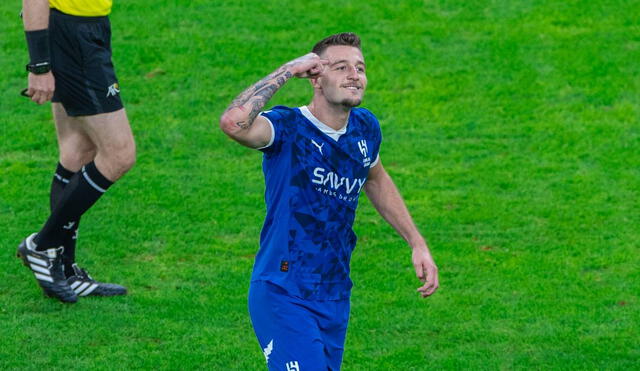 Sergej Milinković-Savić anotó el tercero de Al Hilal. Foto: Al Hilal/X