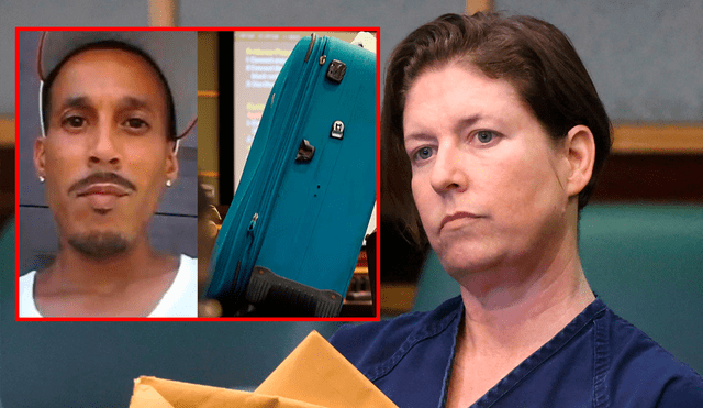 A Florida woman has received a life sentence for the 2020 death of her boyfriend, Jorge Torres, who suffocated after being locked inside a suitcase. Photo: composición LR/AFP